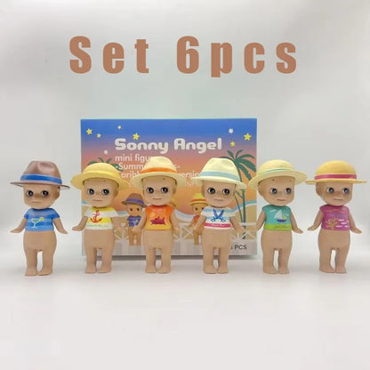 Cute Sonny Blind Box Toys Summer Series Mini Anime Action Figures Ornaments Collection Dolls Fans Christmas Birthday Gifts