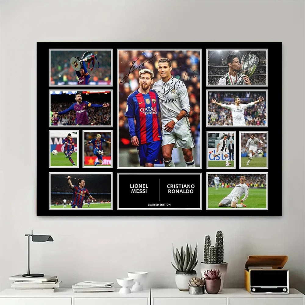 Anime Messi Canvas Poster