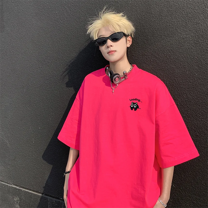 Anime Print Oversized T-Shirt