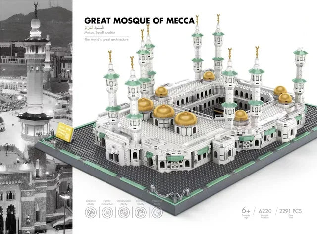 MOC World Famous Architecture Edifice Opera House Building Blocks Villa Savoye Bridge Tower Toy Children Birthday Christmas Gift