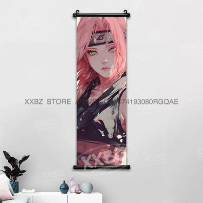 Naruto Hyuga Hinata Canvas Scroll