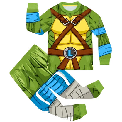 3pcs Teenage Mutant Ninja Turtles Cosplay Costume Anime Print T Shirt