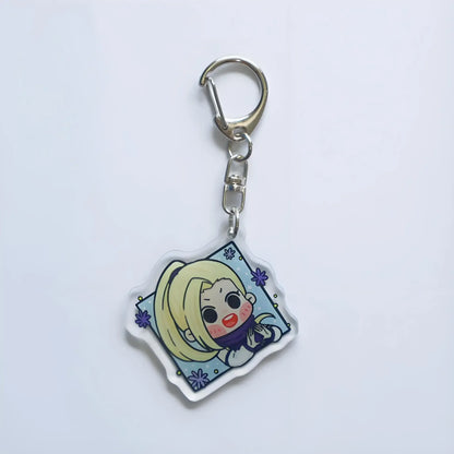 Q Version Acrylic Character Keychain Anime Decoration Collection Lovely Gift for Hinata Hyuga Naruto Uzumaki Gaara Sasuke Uchiha