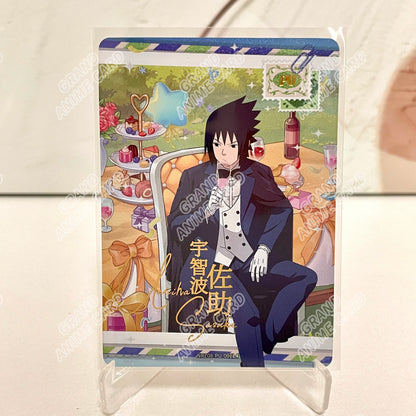 Kayou Original Naruto Card W6T4 W7T4 W8T4 PU Full Series Single Card No.01-08 Rare Itachi Uchiha Anime Collection Card Toy Gift