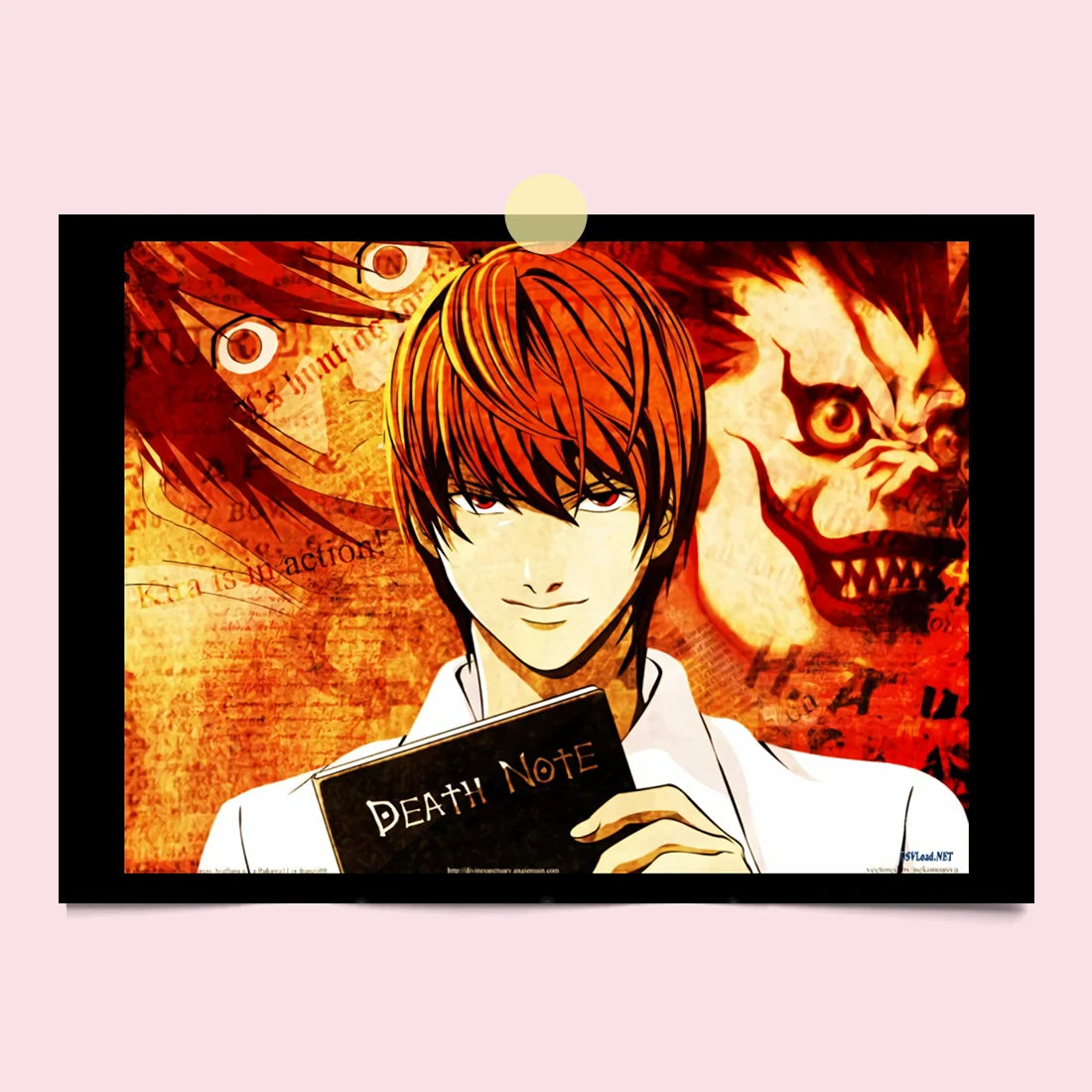 Death Note Light Yagami Canvas Poster