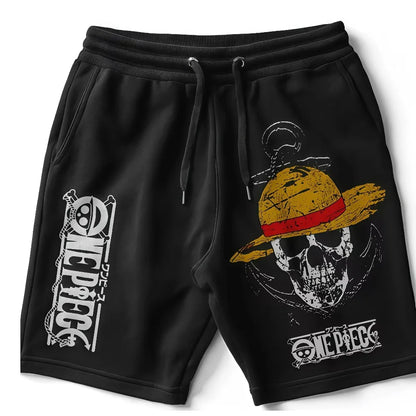 One Piece Men's and Women's Cotton Shorts Roronoa Zoro Anime Sweatpants Summer and Spring Trendy Fashion Versatile Pants