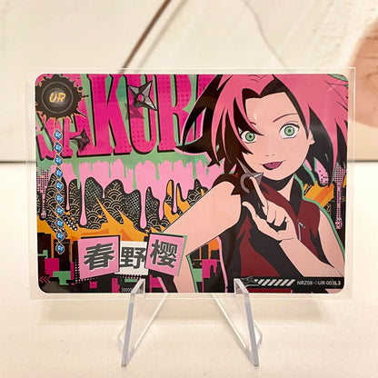 Kayou Naruto New T4W8 T2W9 Anime Rare Card UR  No.01-10 Complete Set Single Card Uzumaki Anime Collection Card Kids Toy Gift