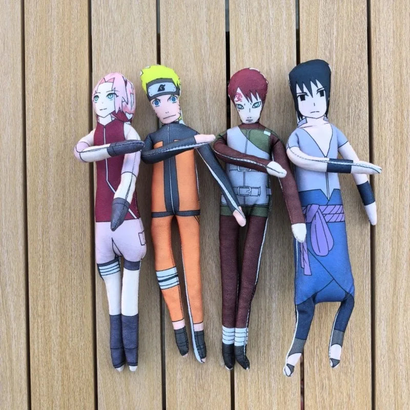 26cm NARUTOs Plush Toy Kakashi Anime Cosplay Keychain Cotton Doll Slender Twistable Shape Room Abstract Model Decoration Gift
