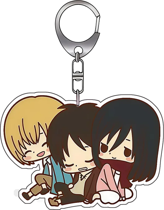 6Cm Acrylic Keychain for Attack on Titan Armin Arlert nime Cartoons Backpack Decoration Pendant Cute Anime Merchandise Fan Gift