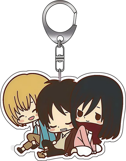 6Cm Acrylic Keychain for Attack on Titan Armin Arlert nime Cartoons Backpack Decoration Pendant Cute Anime Merchandise Fan Gift