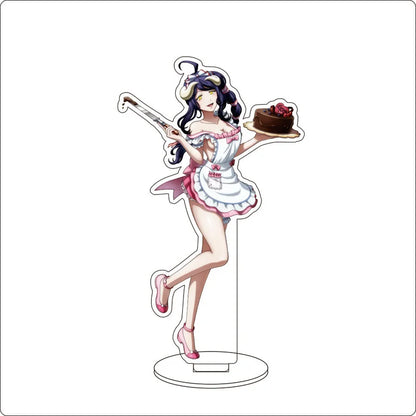Anime Overlord Acrylic Stand Ornaments Ainz Ooal Gown Shalltear Bloodfallen albedo Cocytus Figure Stand Halloween Gifts