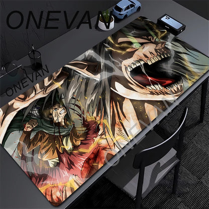 Mouse Pads Anime Mouse Pad Gamer Keyboard Mousepad Pc Computer Soft rubber Desk Mat Gaming Pad A-attack on Titans Mouse Mats