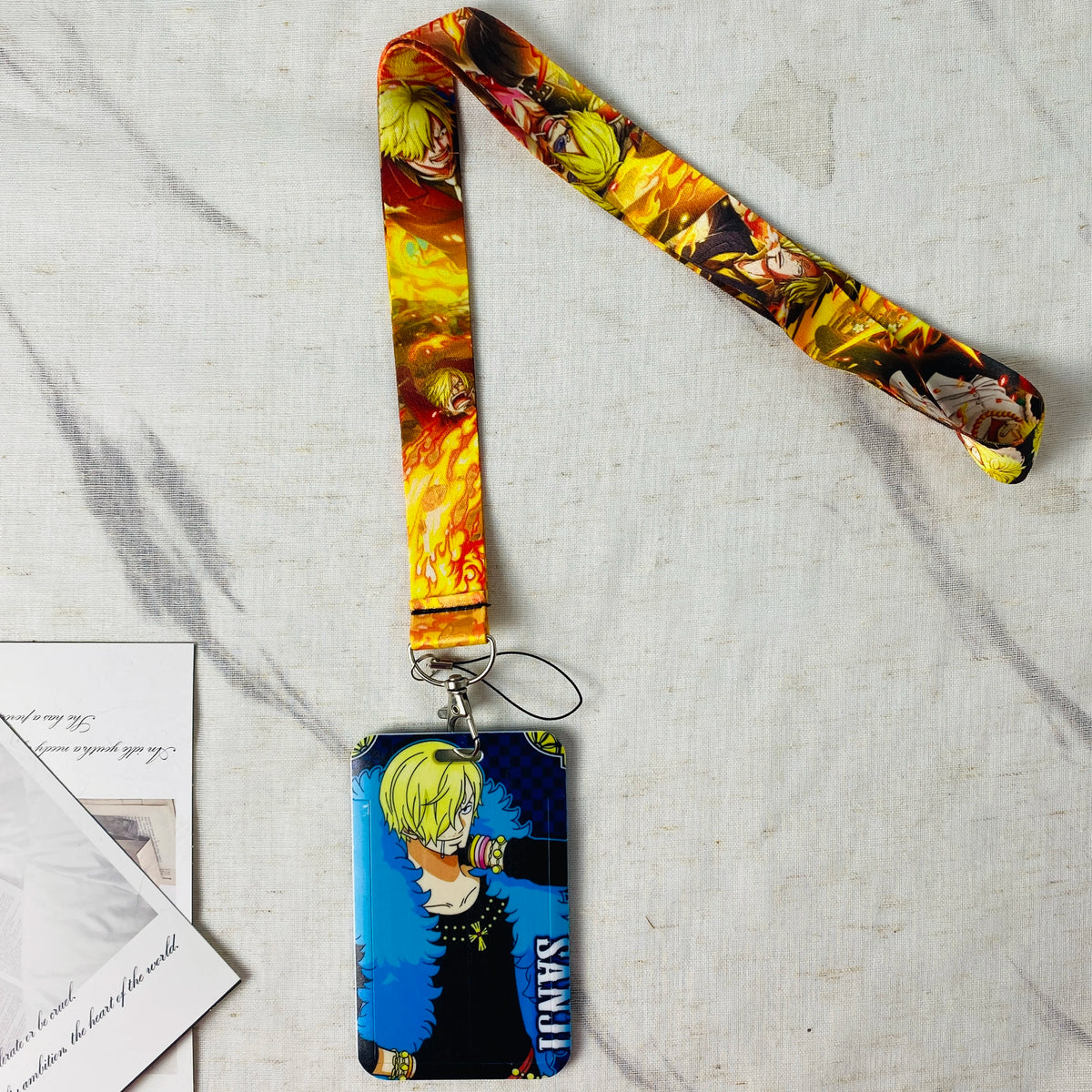Anime Cartoon Credential Holder Lanyard