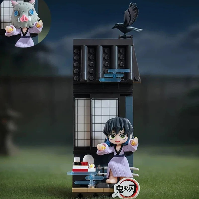 POP MART DEMON SLAYER Unwavering Resolve Arc Series Block Flgures Genuine Blind Box Doll Mystery Box Original Toys Gift