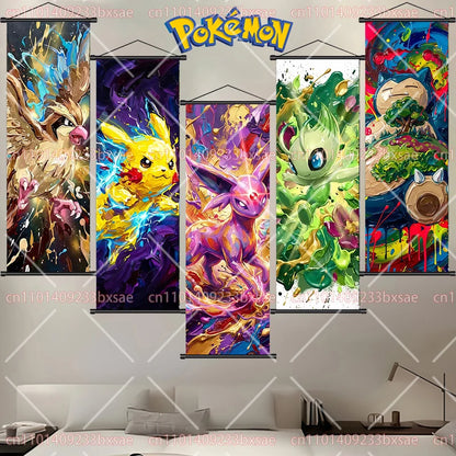 Pokémon Eevee Scroll Painting