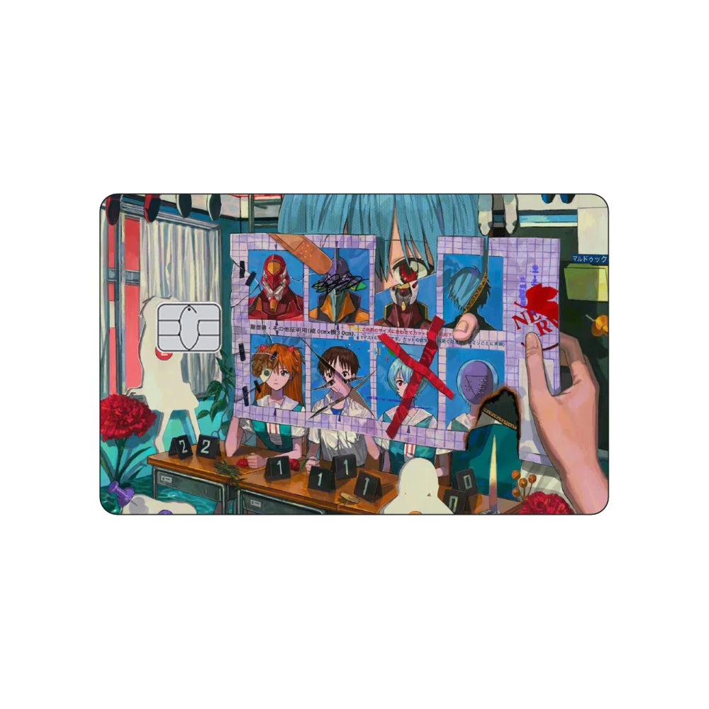 Evangelion Asuka Rei Card Skin