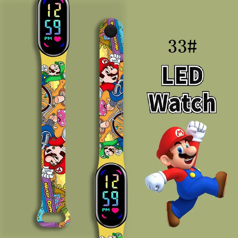 Kids LED Watch Touch Control Digital Silicone Strap
