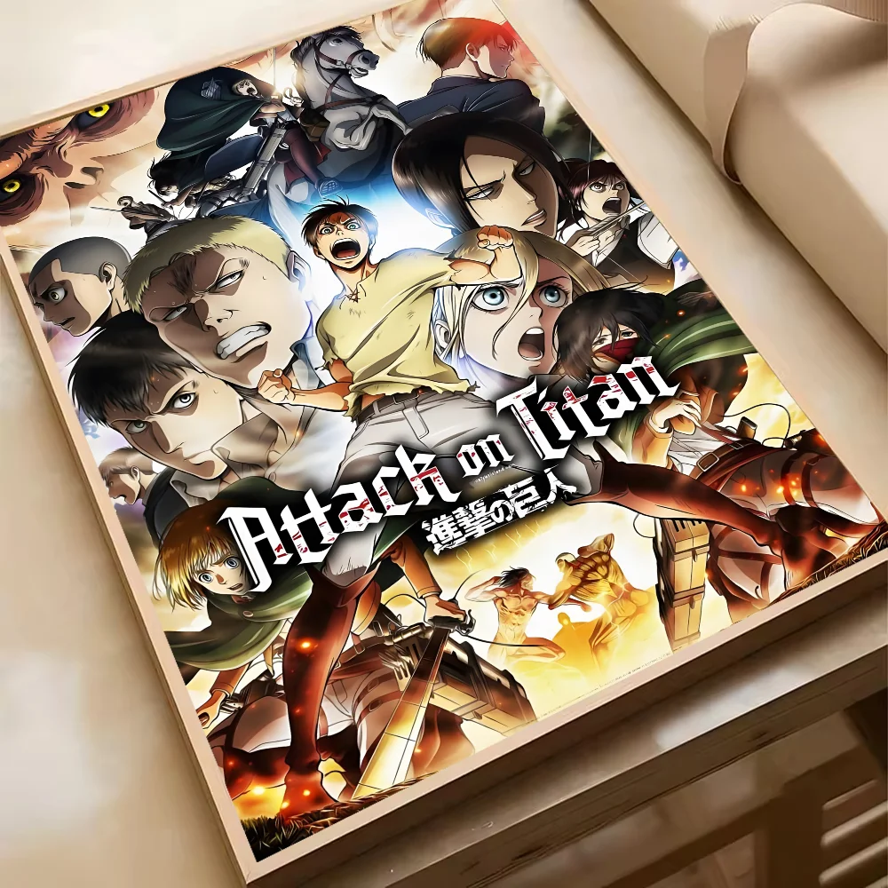 Attack On Titan Levil Ackerman Anime Poster HD Art Sticky Wall Waterproof Home Living Room Bedroom Bar Aesthetic Decoration
