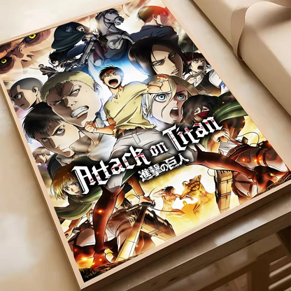 Attack On Titan Levil Ackerman Anime Poster HD Art Sticky Wall Waterproof Home Living Room Bedroom Bar Aesthetic Decoration