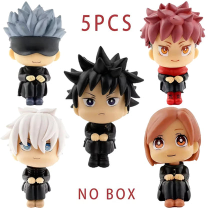 10cm Jujutsu Kaisen Anime FigureYuji Itadori Gojo Satori Fushiguro Megumi Kugisaki Kawaii Toy PVC Model Action Figure Kid Gifts