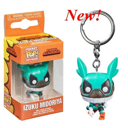 New Funko Pocket Keychain My Hero Academia Deku Bakugo Mirio Togata Dabi Izuku Midoriya Kyoka Jiro Model Toys Adult Kids Gift