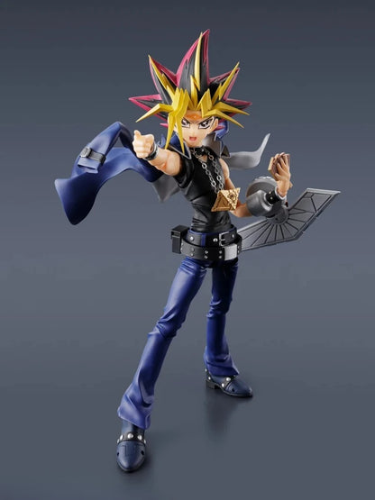 Original BANDAI S.H.Figuarts Yami Yugi Yu-Gi-Oh! Duel Monsters Action Toys Model Collection Anime Figurine Gift WY