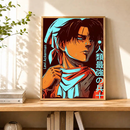 Levi Ackerman Attack On Titan Poster Water Proof Paper Print Room Decor Stickers Art Wall Decor Living Room