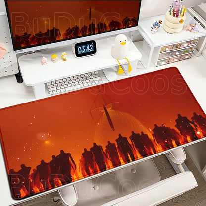 New Mousepad Anime Attack on Titan Mouse Pad Gaming Accessories PC Keyboard Large Rubber Non-slip Desk Mat Computer Table Carpet