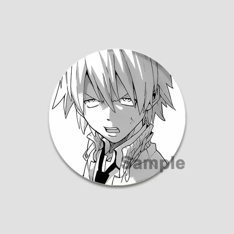 58/44/32mm Anime Soul Eater Round Pins Cartoon Badges