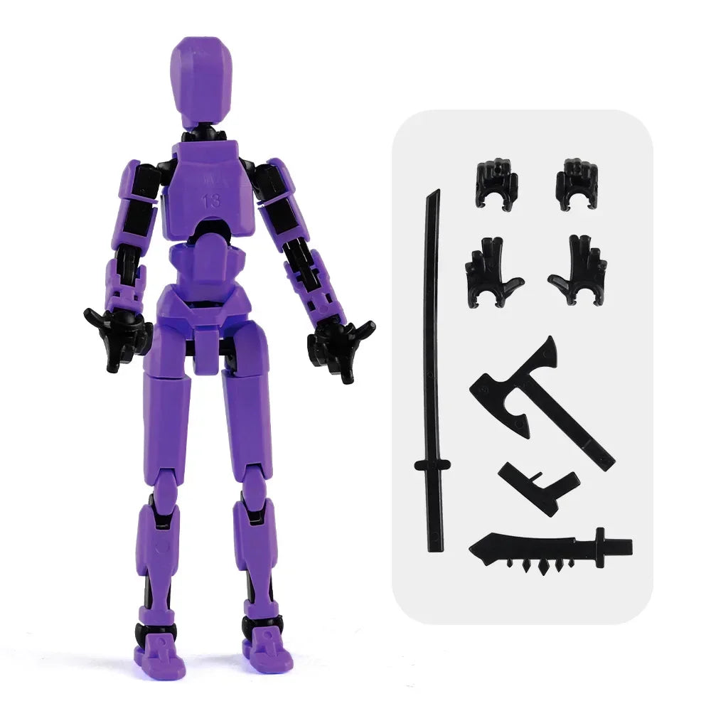 3D Printed Multi-Jointed Movable Shapeshift Robot Action Figure with Full Articulation for Stop Motion Animation 5 Action Figure