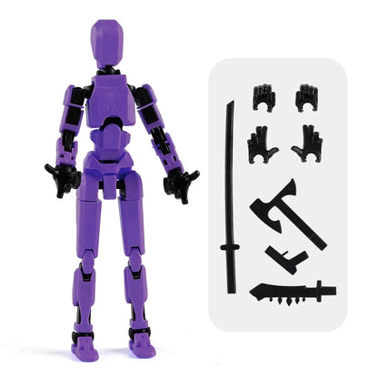 3D Printed Multi-Jointed Movable Shapeshift Robot Action Figure with Full Articulation for Stop Motion Animation 5 Action Figure