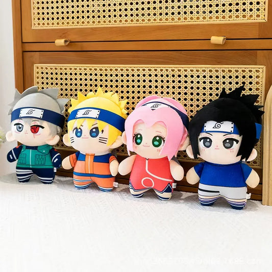 Naruto Anime Plush Toys Cute Sasuke Sakura Plushie Kawaii Kakashi Soft Stuff Doll Room Decor For Fans Birthday Gift