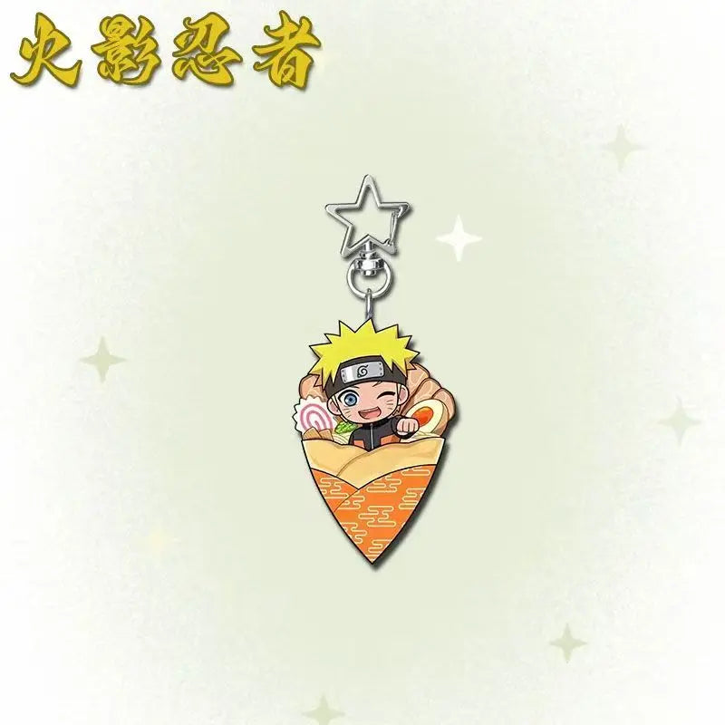 Anime Peripherals Sasuke Uchiha Figure Acrylic Pendant Minato Namikaze Figurine Acrylic Keychain Naruto Uzumaki Decoration Toys