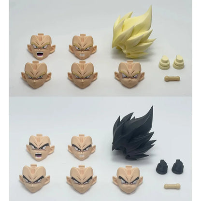IN STOCK Dragon Ball Z Super Saiyan Vegeta Head Accessories Action Figure Shf Despair Crying Version Vegeta Heads Sculpt Toys