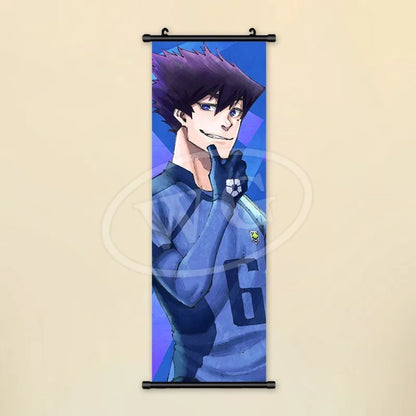 Blue Lock Reo Mikage Canvas Scroll