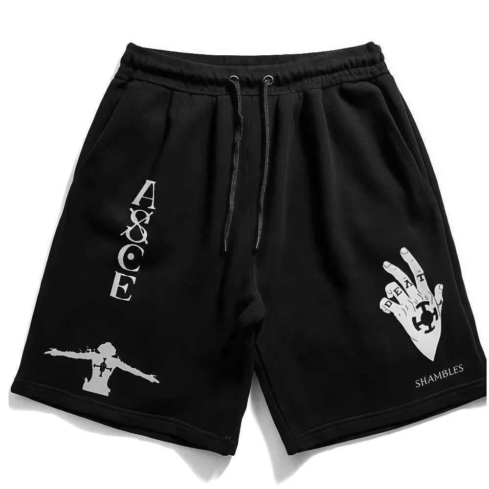 One Piece Men's and Women's Cotton Shorts Roronoa Zoro Anime Sweatpants Summer and Spring Trendy Fashion Versatile Pants
