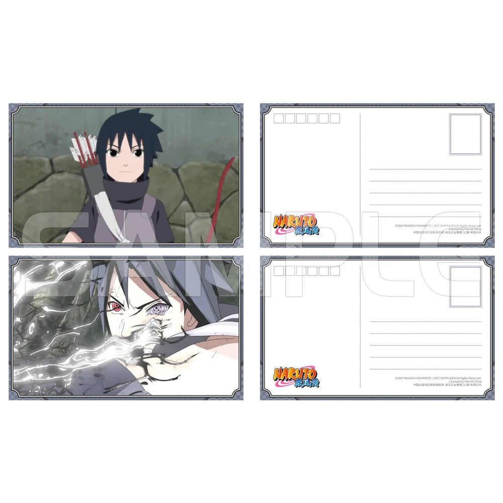 Brdwn Naruto Uchiha Sasuke Obito Sakura China Official Authorization Cosplay Growth Series Postcard