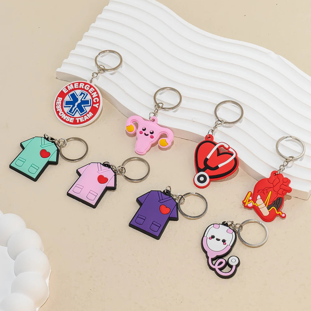 Medical Stethoscope Keychain