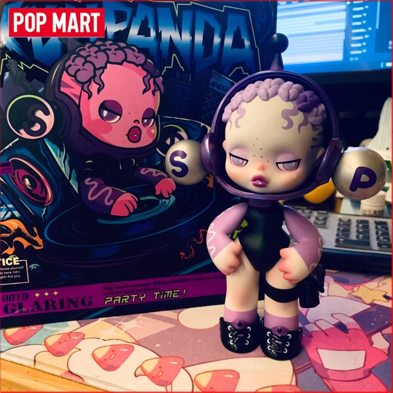 Pop Mart Skullpanda Bjd Nana Figures Baby Series Flower Blooming Figure Pink Green SP Art Toy Limited Dolls Surprise Toy Gift
