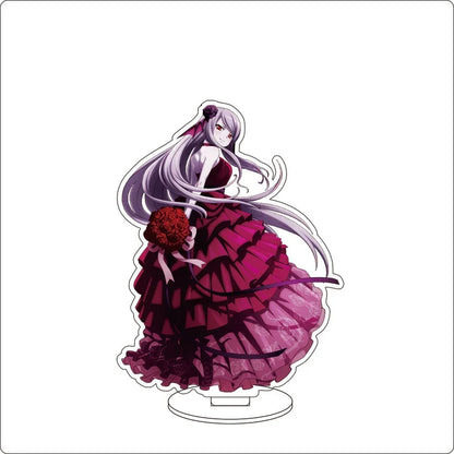 Anime Overlord Acrylic Stand Ornaments Ainz Ooal Gown Shalltear Bloodfallen albedo Cocytus Figure Stand Halloween Gifts