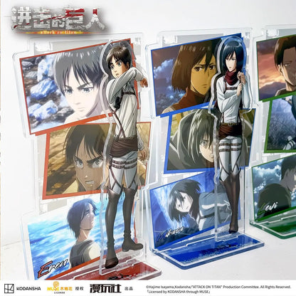 Attack on Titan Eren Jager Rival Ackerman Mikasa China Official Authorization TV Scene Series Acrylic Standing Plates