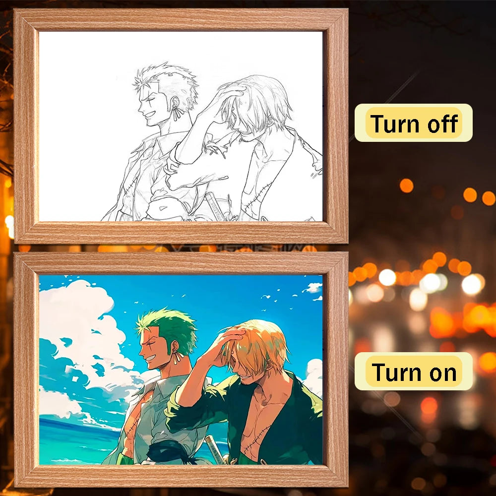 One Piece Luffy LED Frame