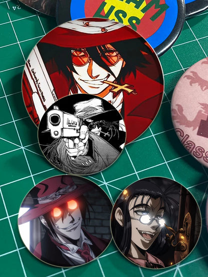Hellsing Ultimate Tinplate Brooch