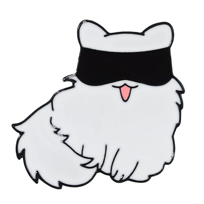 Gojo Satoru Cats Enamel Pin Kawaii Anime Role Eye Mask Cute Manga Brooches Badge Jujutsu Kaisen Anime Accessories For Backpack