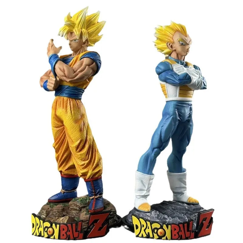 32cm Anime Dragon Ball Z Super Saiyan Son Goku VS Vegeta Relation Ver. GK PVC Action Figure Statue Collection Model Toys Doll