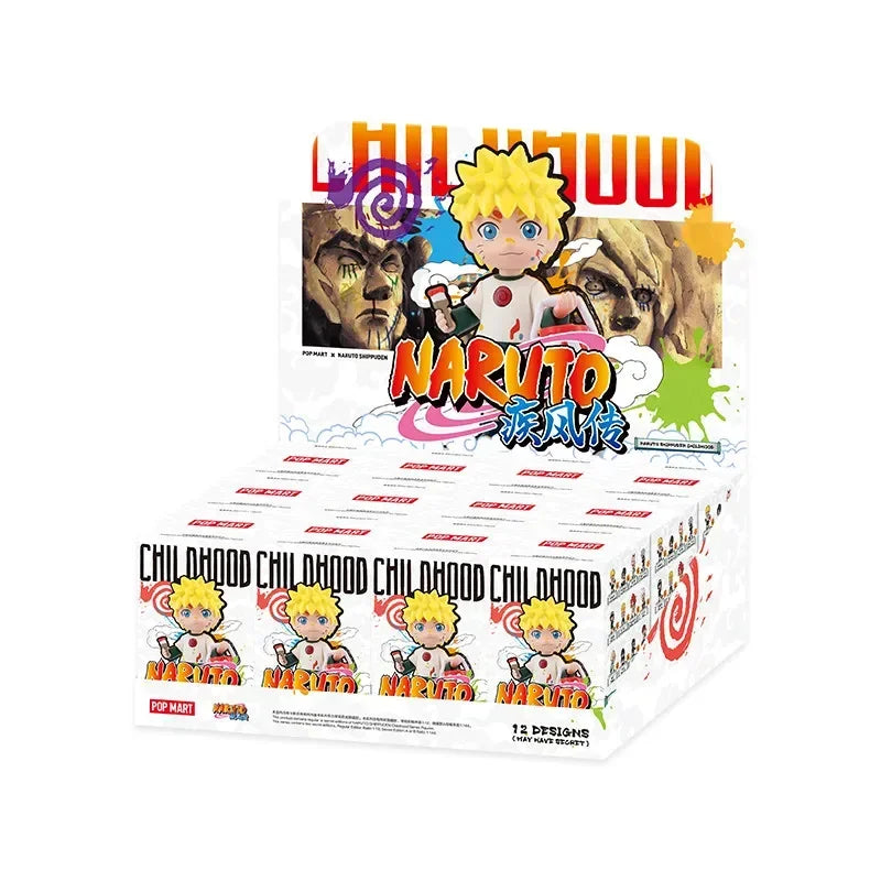 POP MART Naruto Shippuden Childhood Series Trendy Blind Random Box Toys Mystery Box Guess Bag Action Figure Surprise Gift