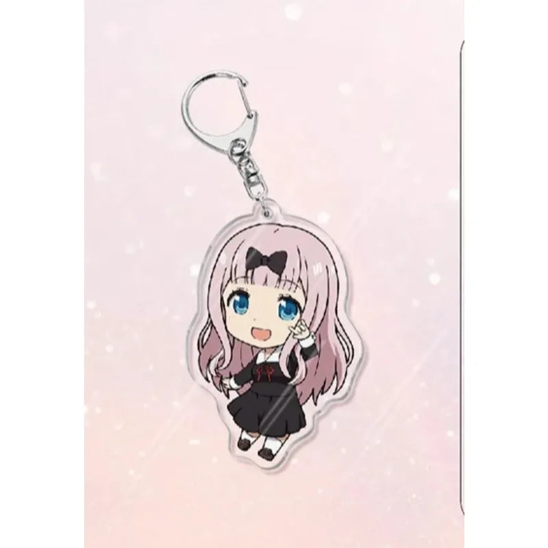 Shirogane Kei Kaguya Shinomiya Fujiwara Chika Popular Anime Peripheral Acrylic Keychain Backpack Pendant Campus Creative Gift