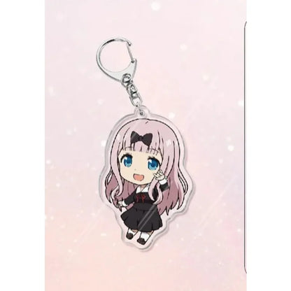 Shirogane Kei Kaguya Shinomiya Fujiwara Chika Popular Anime Peripheral Acrylic Keychain Backpack Pendant Campus Creative Gift