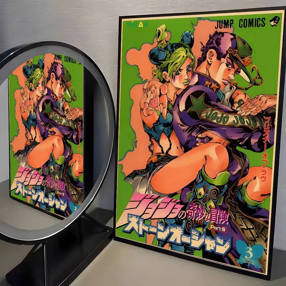 JoJo’s Bizarre Adventure Retro Canvas