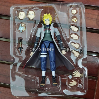 SHF Namikaze Minato Hatake Kakashi Action Figure Anime NARUTO Shippuden Figures Model Toys 16cm Collection Movable Doll Gifts
